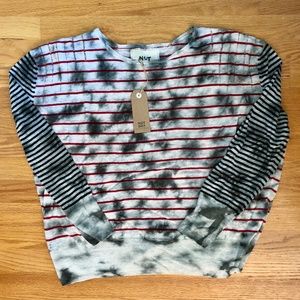 NWT! Not Shy Cashmere Striped Sweater